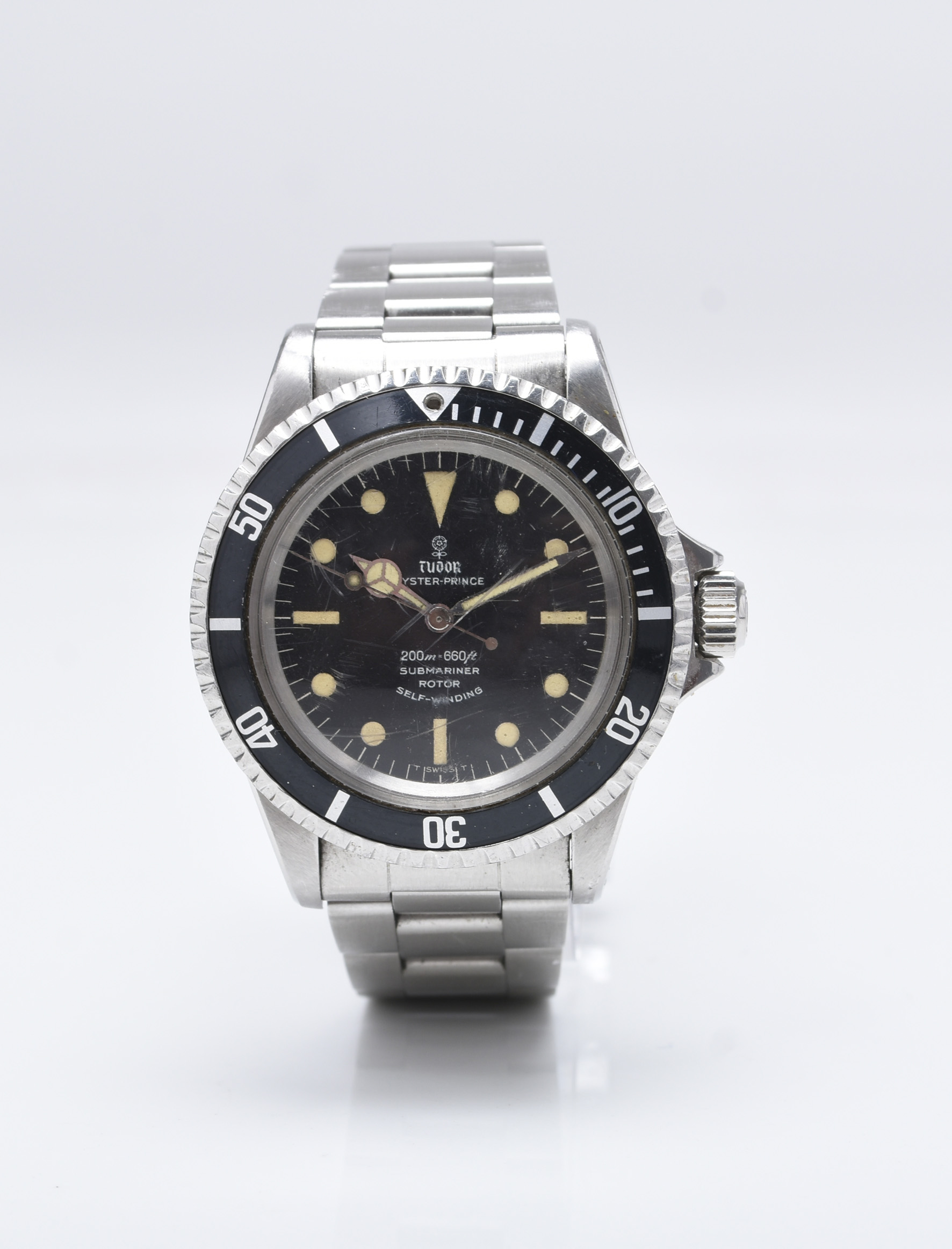 A Tudor Oyster Prince Submariner gentleman's stainless steel bracelet watch sold for £4,400. Halls Fine Art
